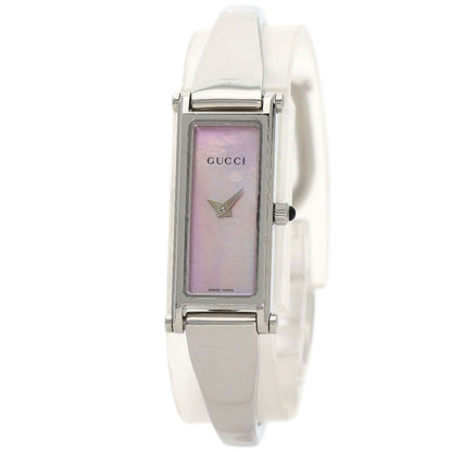 GUCCI Square face Watches 1500L Stainless Steel/Stainless Steel Ladies