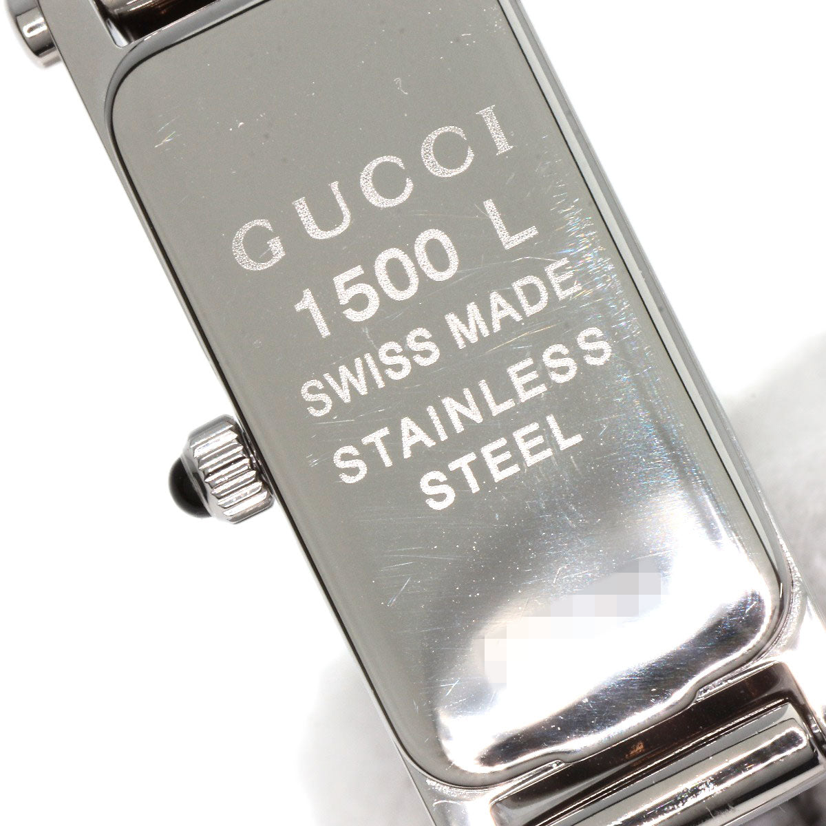 GUCCI Square face Watches 1500L Stainless Steel/Stainless Steel Ladies