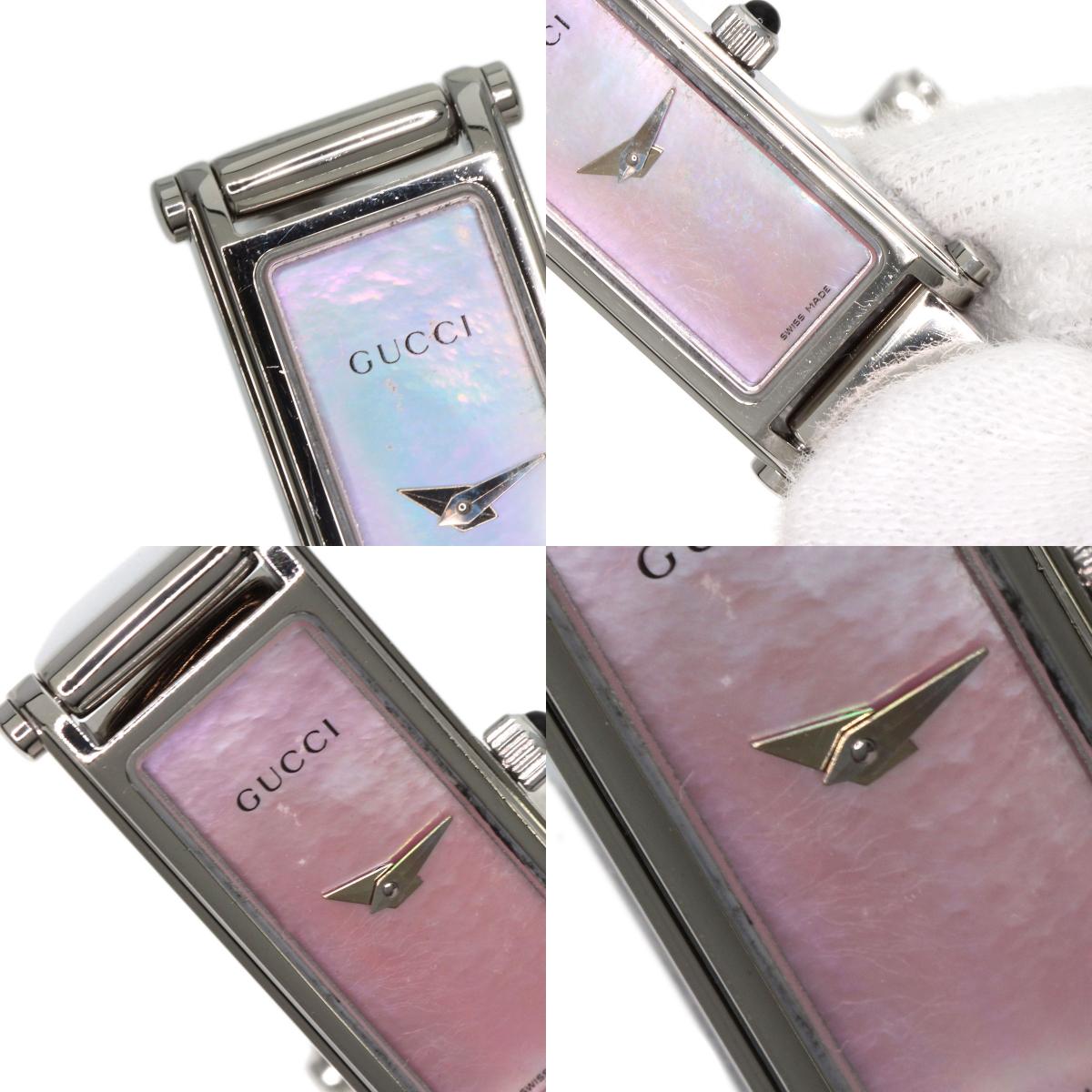 GUCCI Square face Watches 1500L Stainless Steel/Stainless Steel Ladies