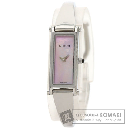 GUCCI Square face Watches 1500L Stainless Steel/Stainless Steel Ladies