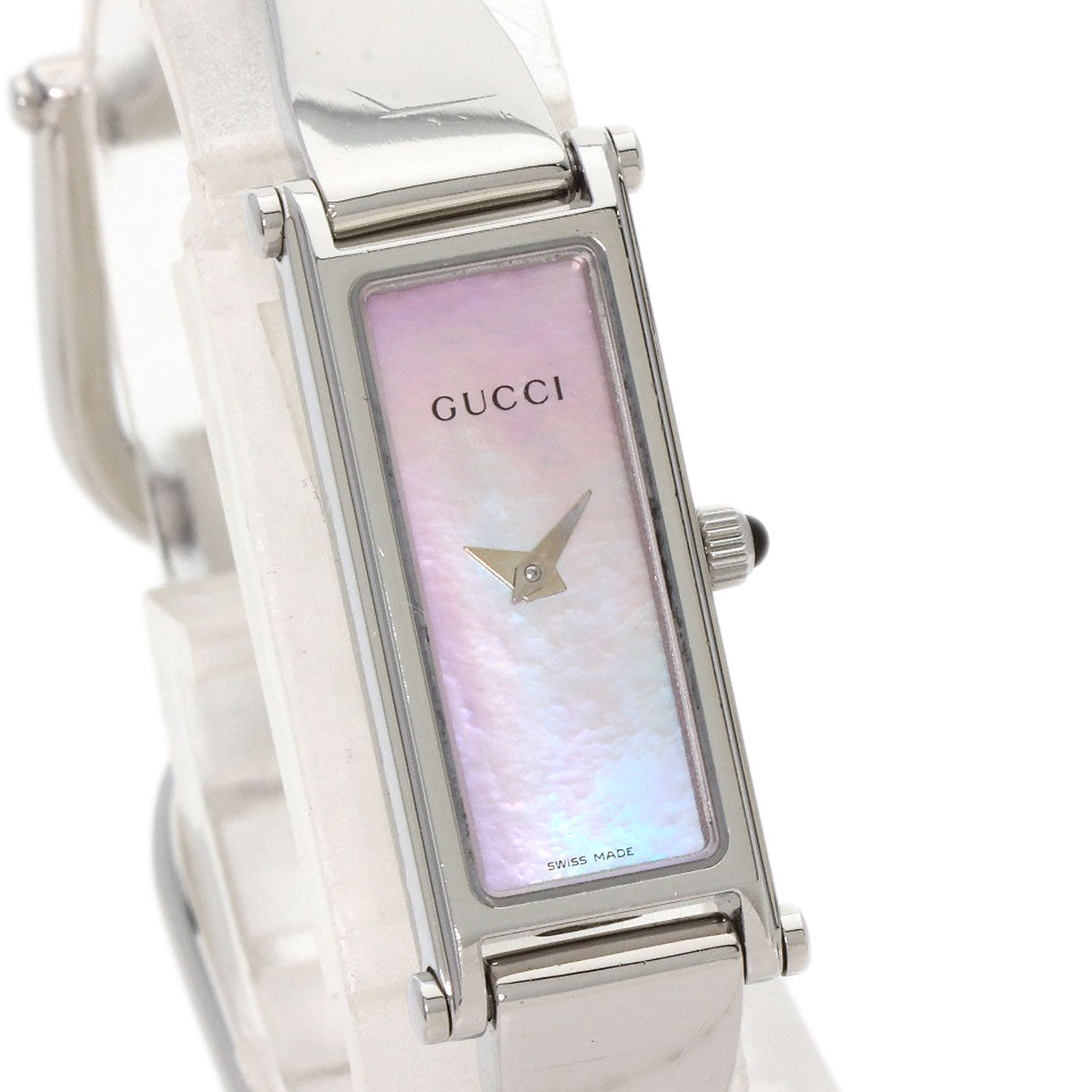 GUCCI Square face Watches 1500L Stainless Steel/Stainless Steel Ladies