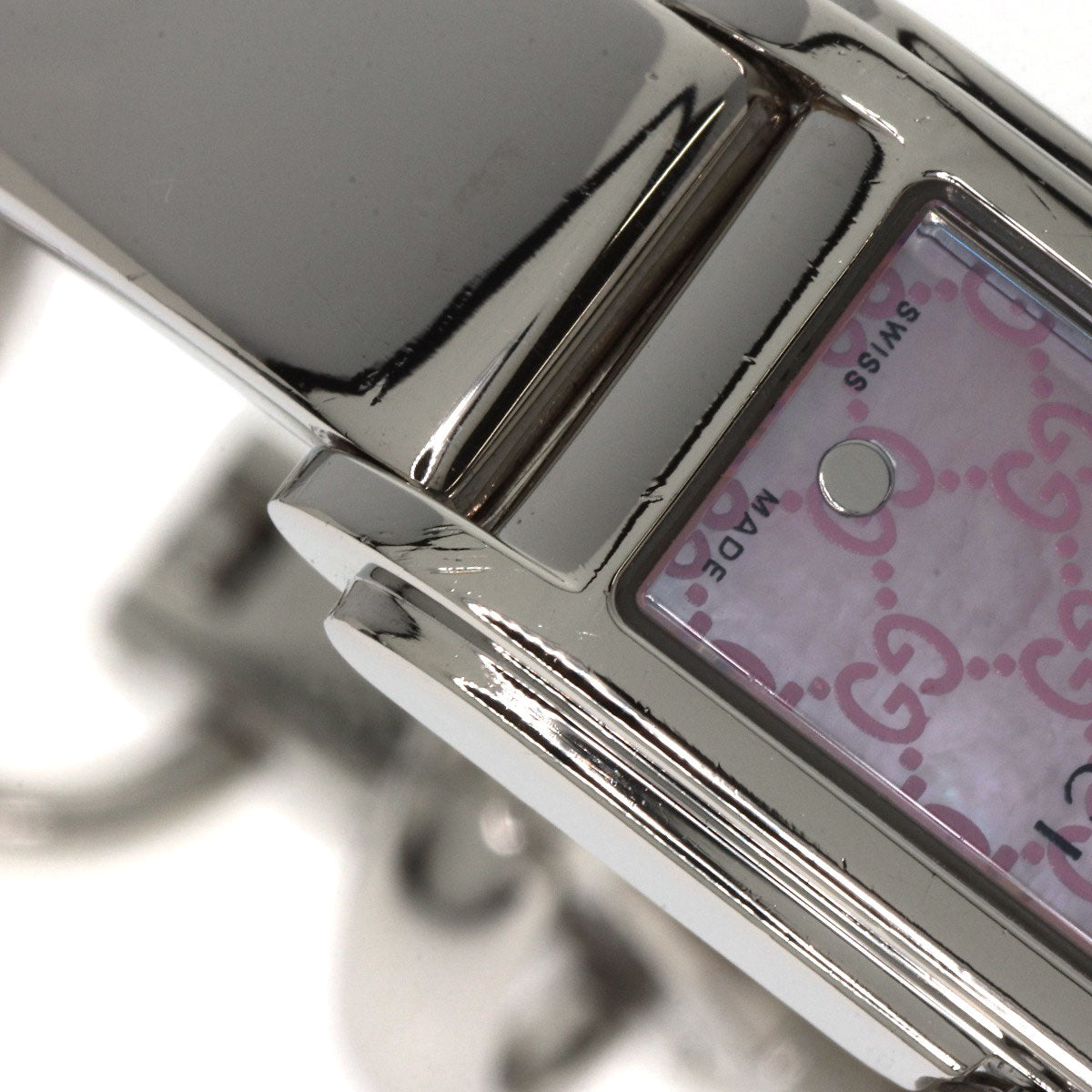 GUCCI GG square face Watches 109 Stainless Steel/Stainless Steel Ladies