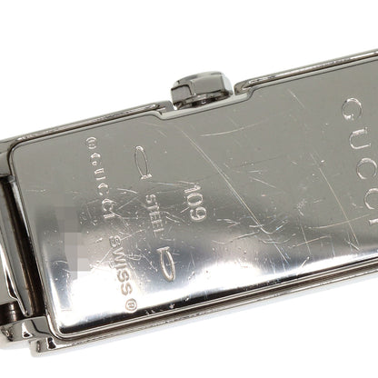 GUCCI GG square face Watches 109 Stainless Steel/Stainless Steel Ladies