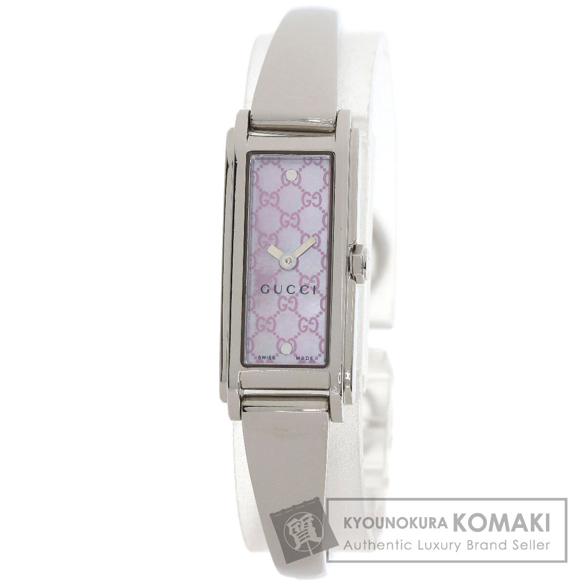 GUCCI GG square face Watches 109 Stainless Steel/Stainless Steel Ladies