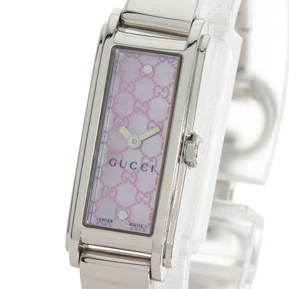 GUCCI GG square face Watches 109 Stainless Steel/Stainless Steel Ladies