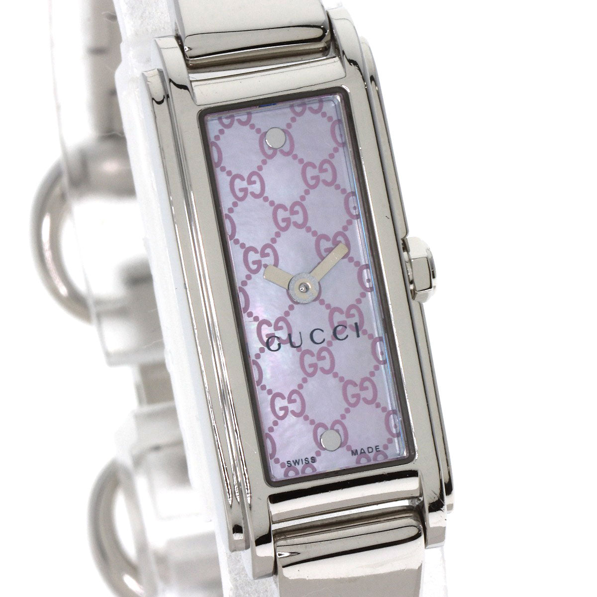 GUCCI GG square face Watches 109 Stainless Steel/Stainless Steel Ladies