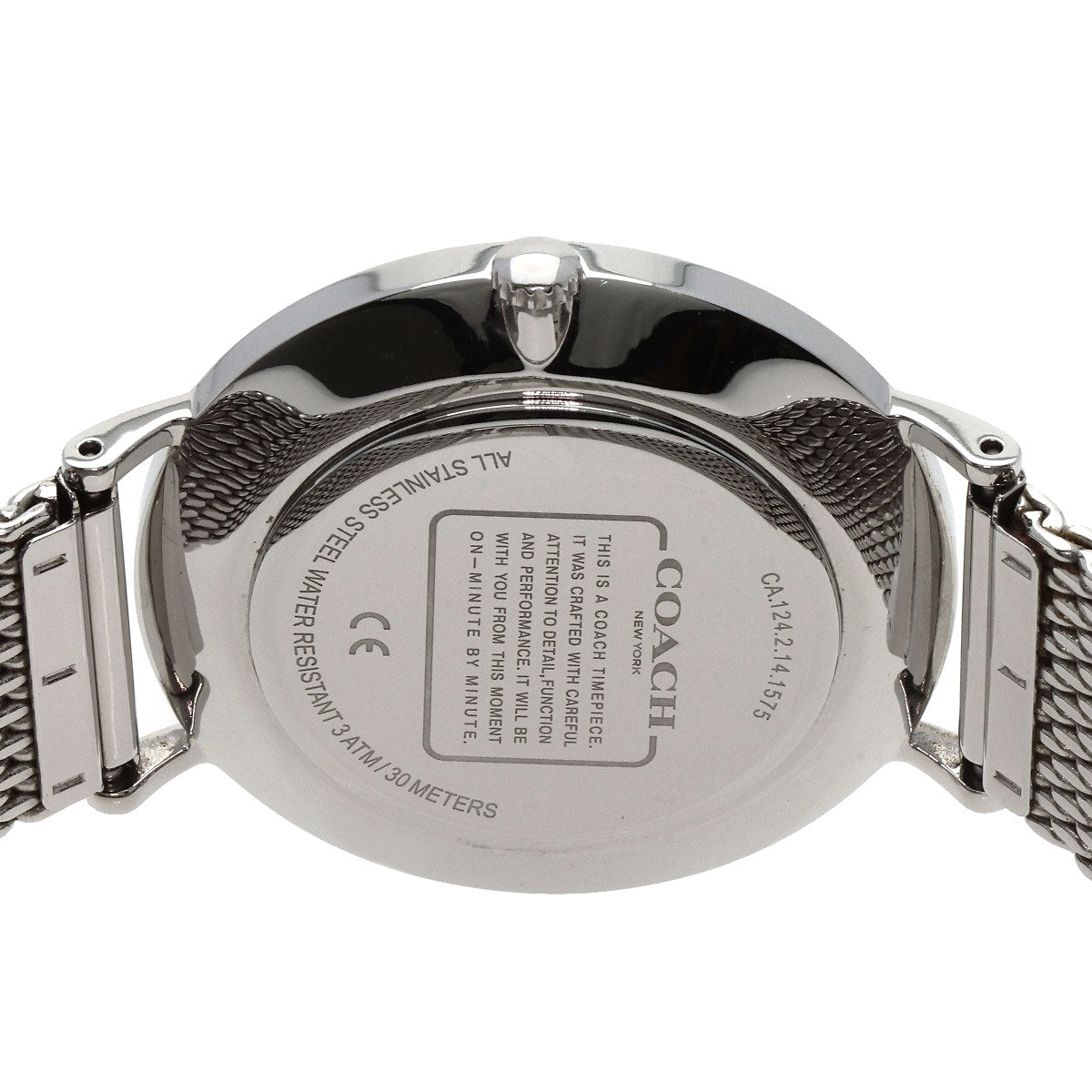 COACH Round face Watches CA.124.2.14.1575 Stainless Steel/Stainless Steel mens