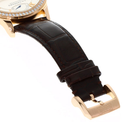 Chopard LUC Quattro Diamond Bezel Watches 171926-5001 K18 Pink Gold/Leather mens