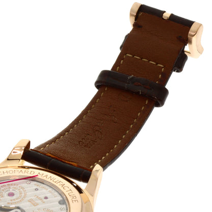 Chopard LUC Quattro Diamond Bezel Watches 171926-5001 K18 Pink Gold/Leather mens