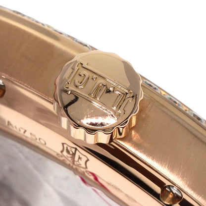 Chopard LUC Quattro Diamond Bezel Watches 171926-5001 K18 Pink Gold/Leather mens
