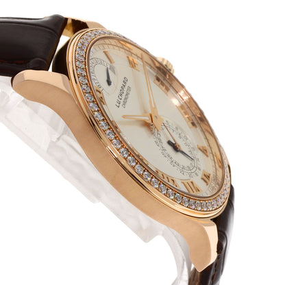 Chopard LUC Quattro Diamond Bezel Watches 171926-5001 K18 Pink Gold/Leather mens