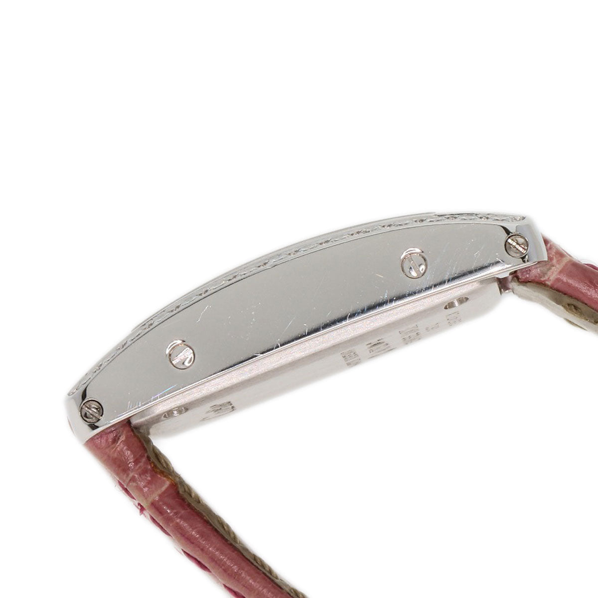 CARTIER Mini tank American Watches WB710015 K18 White Gold/Leather Ladies