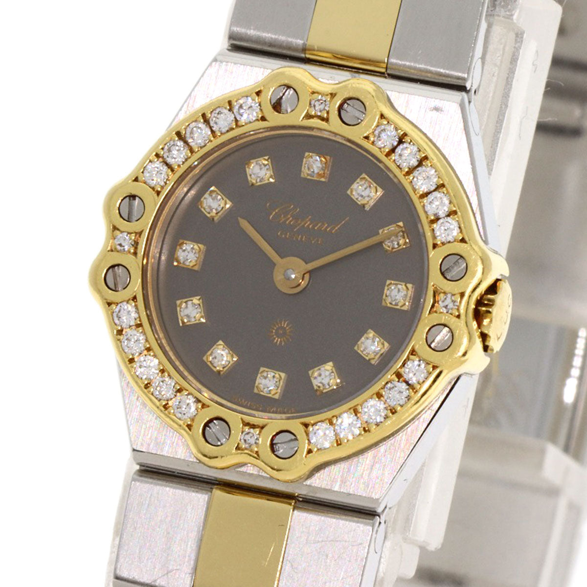 Chopard St. Moritz 12P Diamond Watches 25/8067-11 Stainless Steel/Stainless Steel Ladies