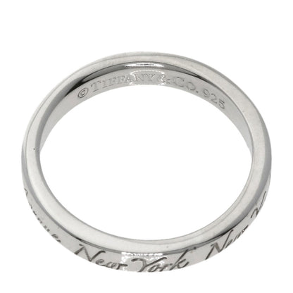 TIFFANY&Co. Notes narrow Ring Silver Ladies [Used]