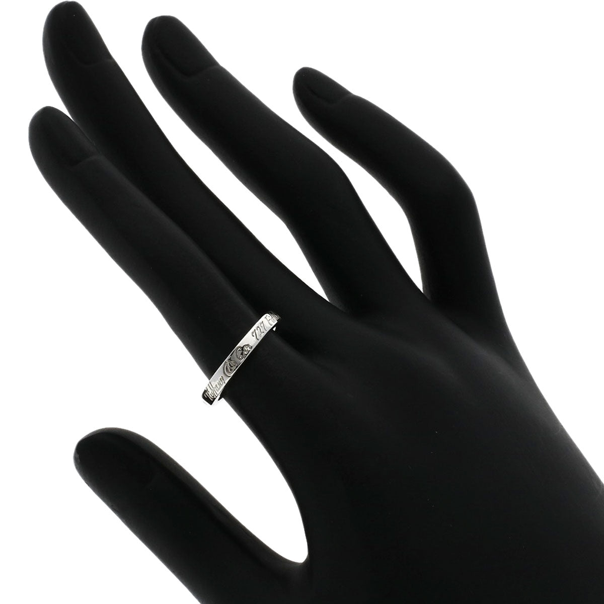 TIFFANY&Co. Notes narrow Ring Silver Ladies [Used]