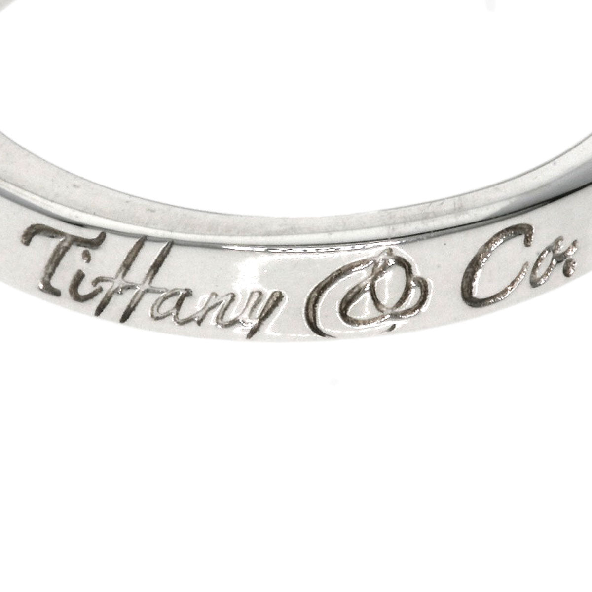 TIFFANY&Co. Notes narrow Ring Silver Ladies [Used]