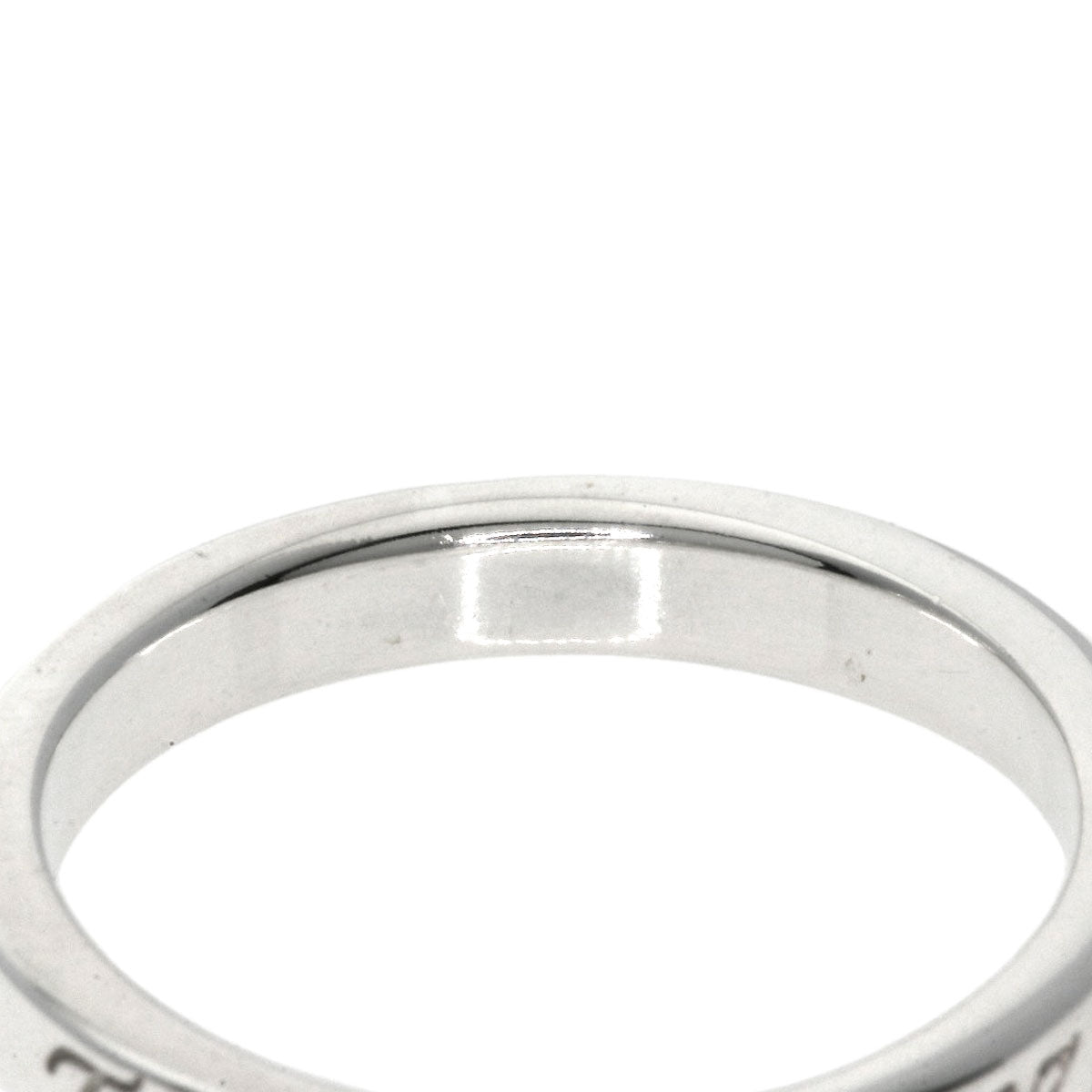 TIFFANY&Co. Notes narrow Ring Silver Ladies [Used]