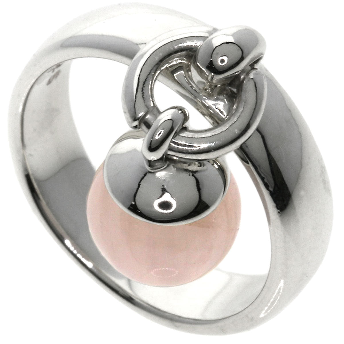 TIFFANY&Co. Ball Dunkle Rose Quartz Ring Silver Ladies [Used]