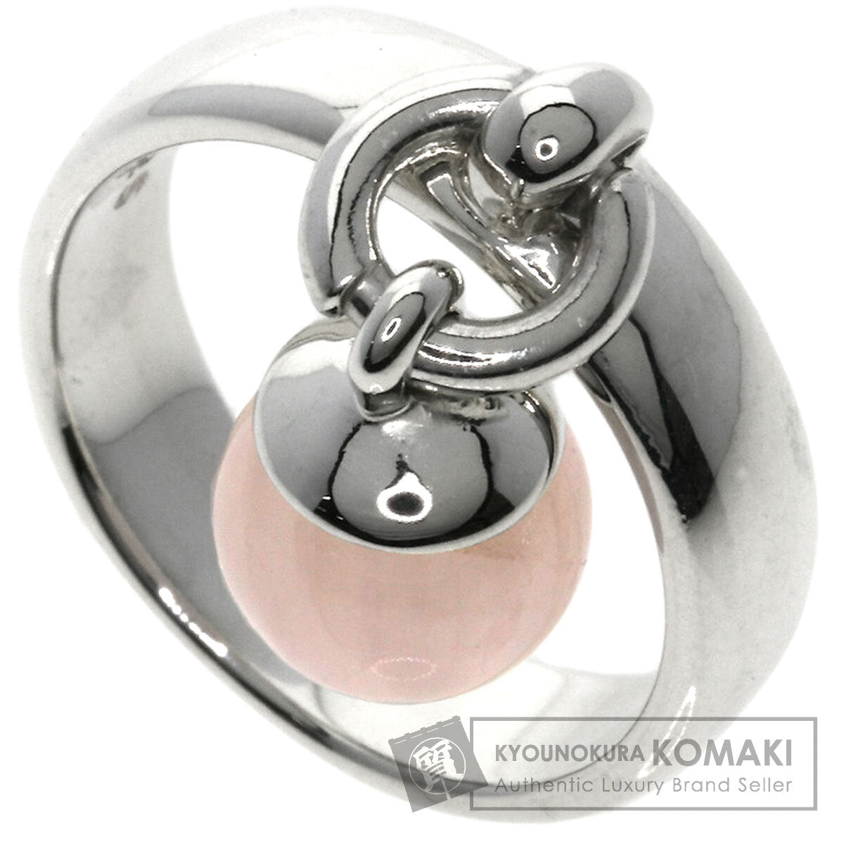 TIFFANY&Co. Ball Dunkle Rose Quartz Ring Silver Ladies [Used]