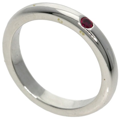TIFFANY&Co. Stacking band Ruby Ring Silver Ladies [Used]