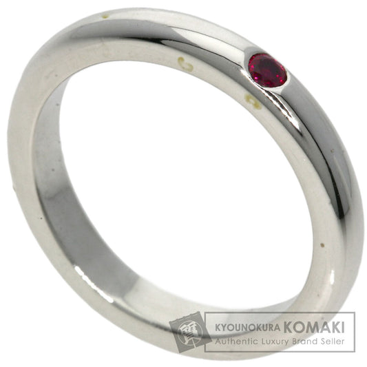 TIFFANY&Co. Stacking band Ruby Ring Silver Ladies [Used]