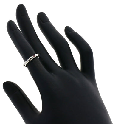TIFFANY&Co. Stacking band Ruby Ring Silver Ladies [Used]