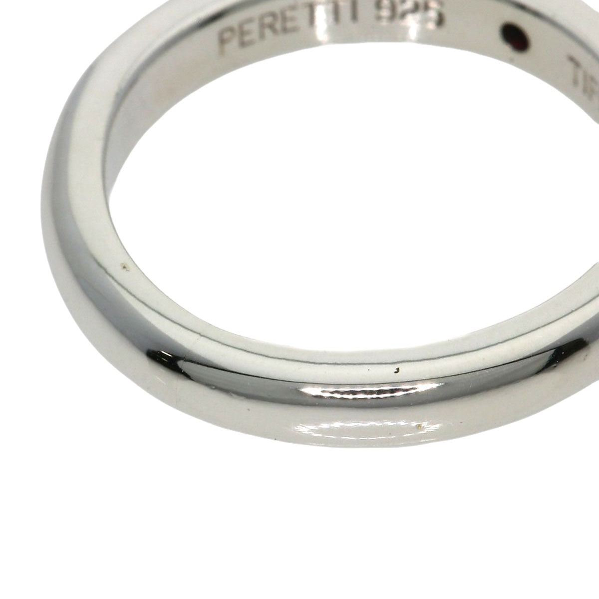 TIFFANY&Co. Stacking band Ruby Ring Silver Ladies [Used]