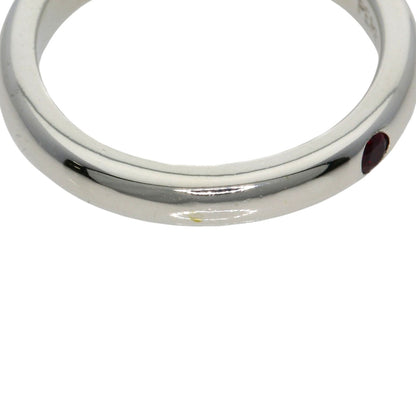 TIFFANY&Co. Stacking band Ruby Ring Silver Ladies [Used]
