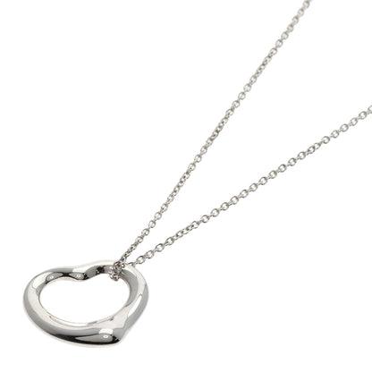 TIFFANY&Co. Open heart Necklace Silver Ladies [Used]