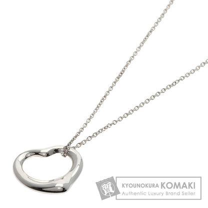 TIFFANY&Co. Open heart Necklace Silver Ladies [Used]