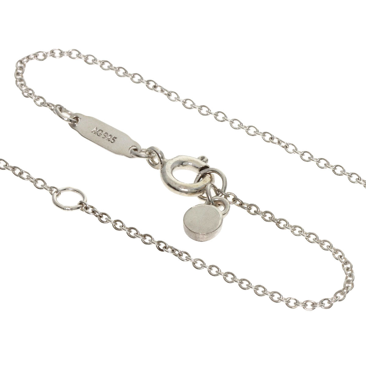 TIFFANY&Co. Return to Love Heart Enamel Necklace Silver Ladies [Used]