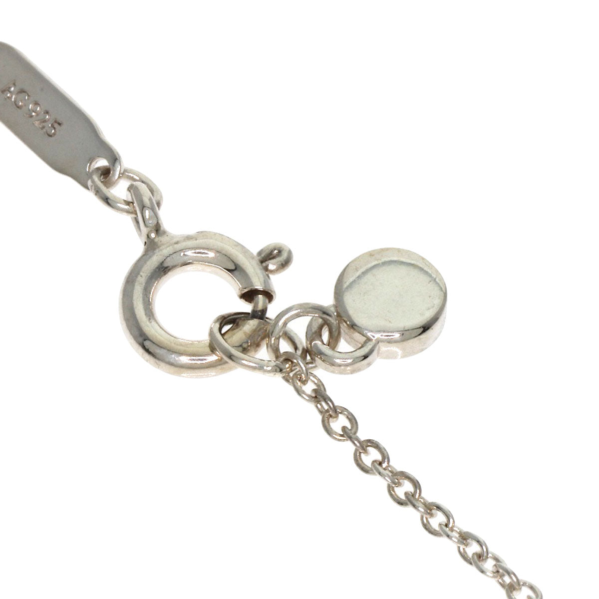 TIFFANY&Co. Return to Love Heart Enamel Necklace Silver Ladies [Used]