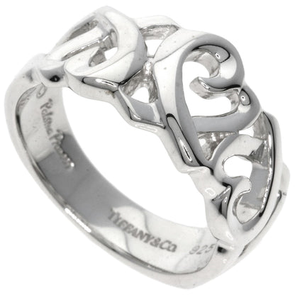 TIFFANY&Co.   Triple rubbing heart Ring  Silver Ladies [Used]