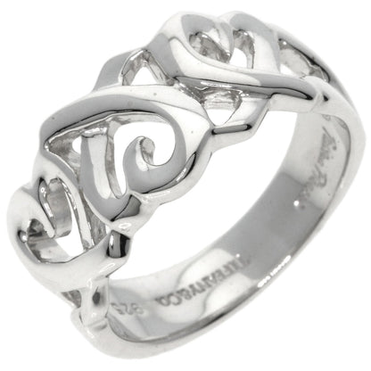 TIFFANY&Co.   Triple rubbing heart Ring  Silver Ladies [Used]