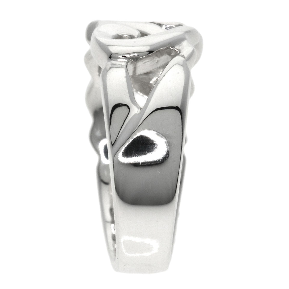 TIFFANY&Co.   Triple rubbing heart Ring  Silver Ladies [Used]