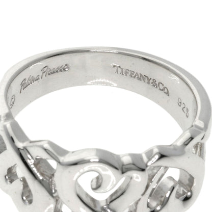 TIFFANY&Co.   Triple rubbing heart Ring  Silver Ladies [Used]
