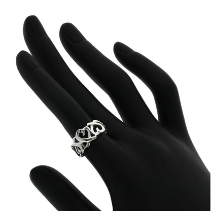 TIFFANY&Co.   Triple rubbing heart Ring  Silver Ladies [Used]