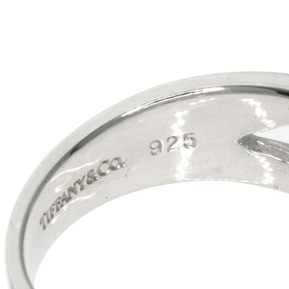 TIFFANY&Co.   Triple rubbing heart Ring  Silver Ladies [Used]