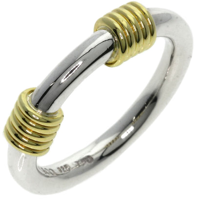 TIFFANY&Co. Bandwidth 2Wire Ring Silver 18K Yellow GoldLadies [Used]