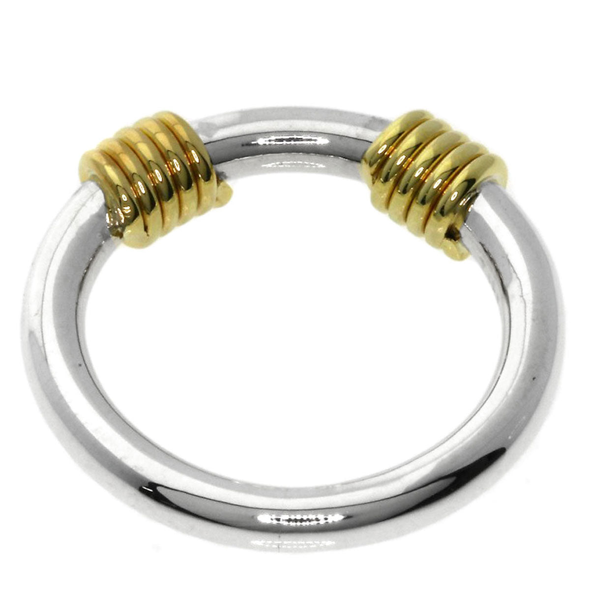 TIFFANY&Co. Bandwidth 2Wire Ring Silver 18K Yellow GoldLadies [Used]
