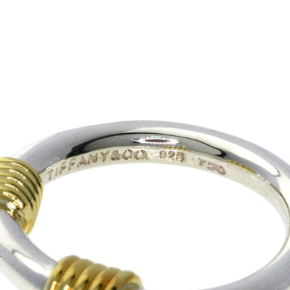 TIFFANY&Co. Bandwidth 2Wire Ring Silver 18K Yellow GoldLadies [Used]