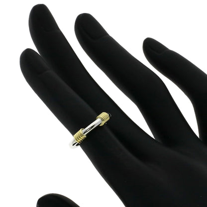 TIFFANY&Co. Bandwidth 2Wire Ring Silver 18K Yellow GoldLadies [Used]