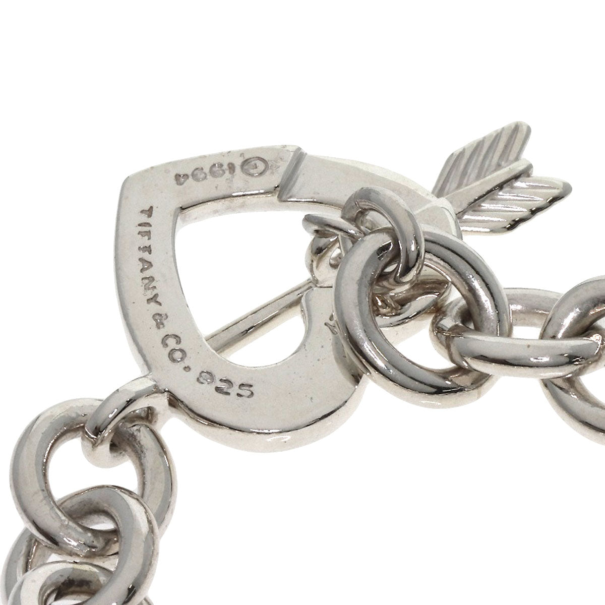 TIFFANY&Co. Heart & Arrow Bracelet Silver Ladies [Used]