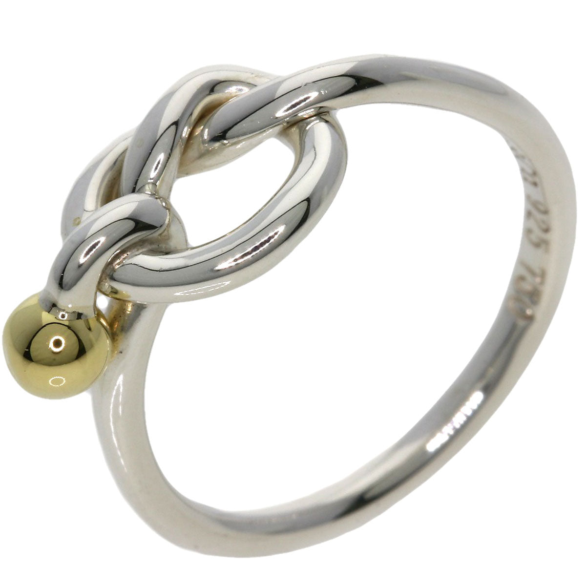 TIFFANY&Co. Love knot Ring Silver 18K Yellow GoldLadies [Used]
