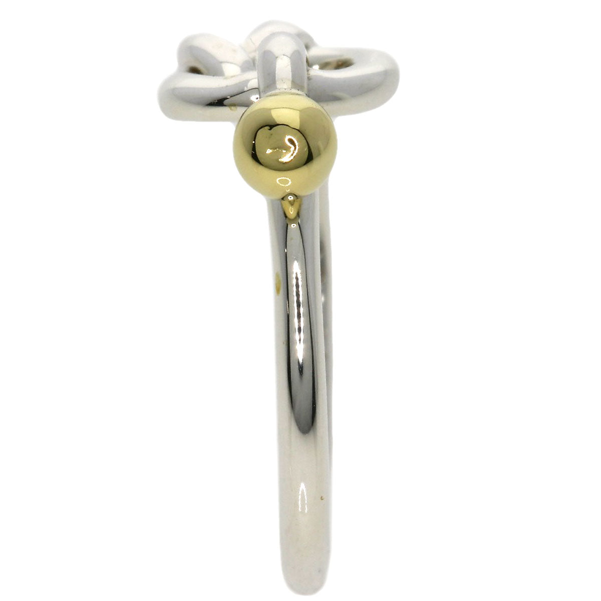 TIFFANY&Co. Love knot Ring Silver 18K Yellow GoldLadies [Used]