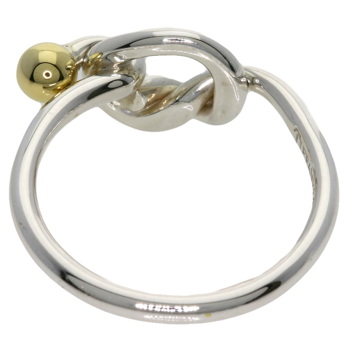 TIFFANY&Co. Love knot Ring Silver 18K Yellow GoldLadies [Used]