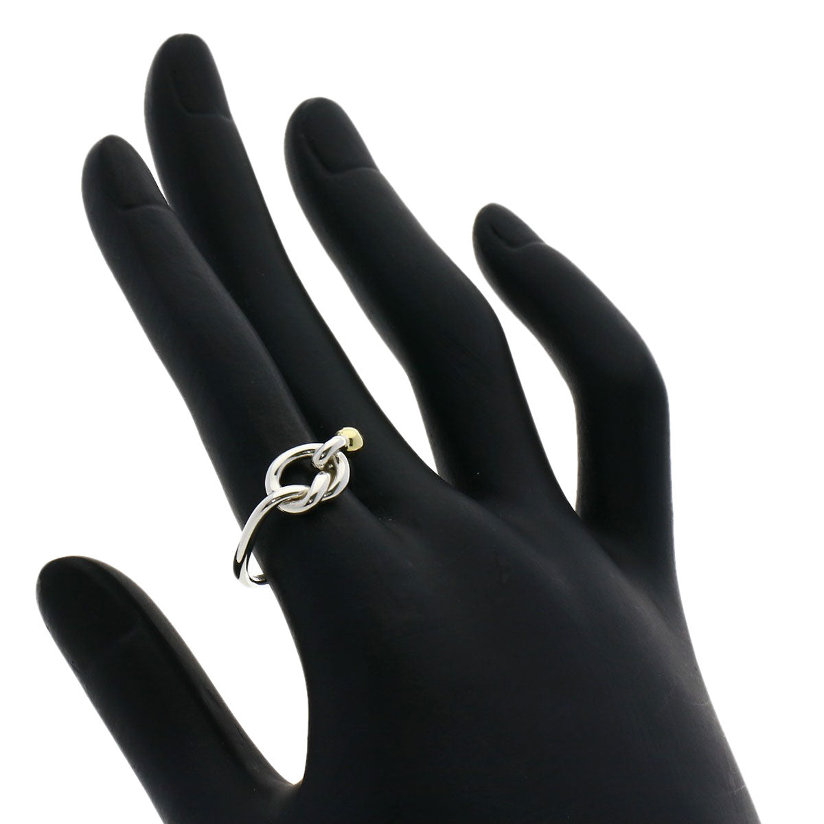TIFFANY&Co. Love knot Ring Silver 18K Yellow GoldLadies [Used]