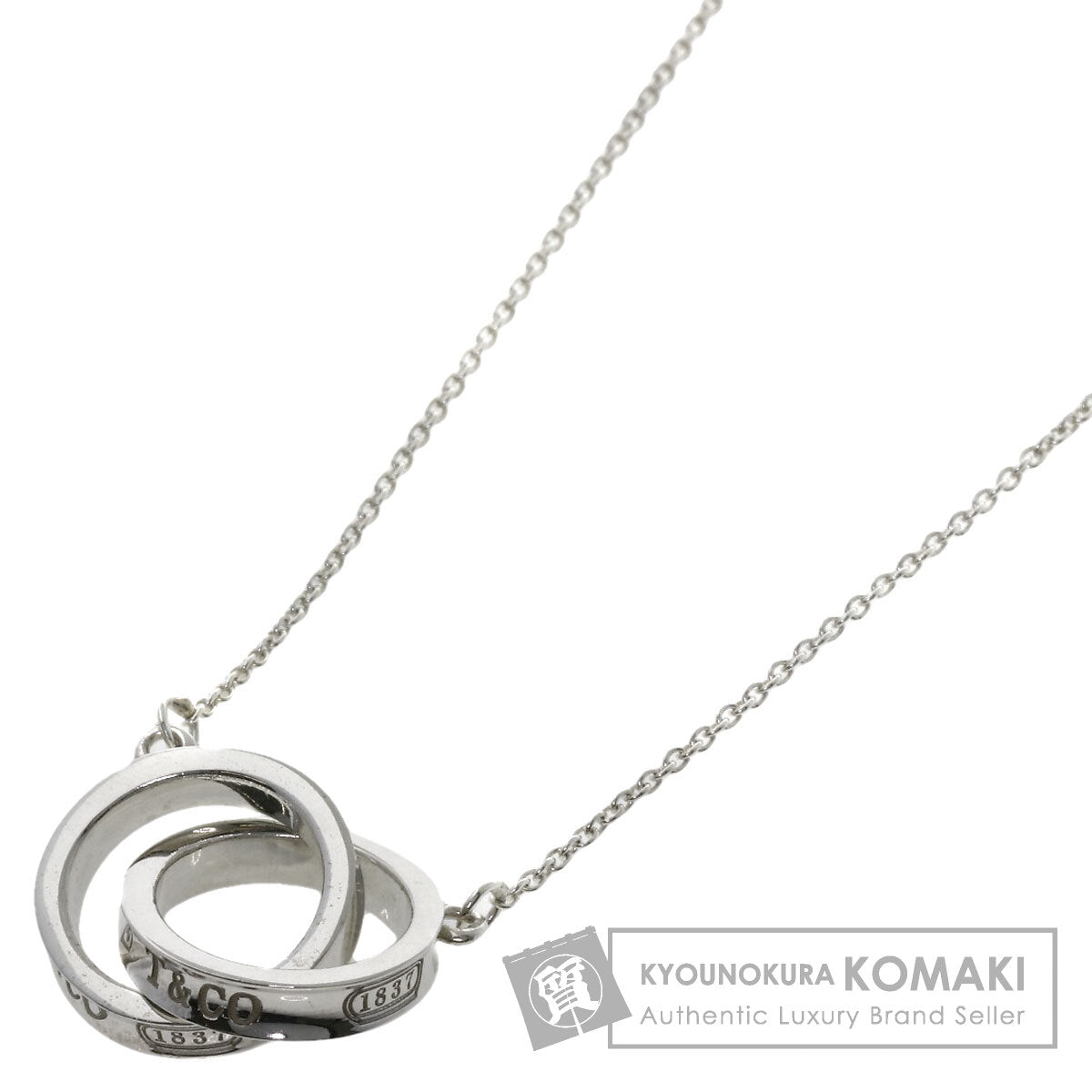 TIFFANY&Co.   1837 Interlocking Circle Necklace  Silver Ladies [Used]