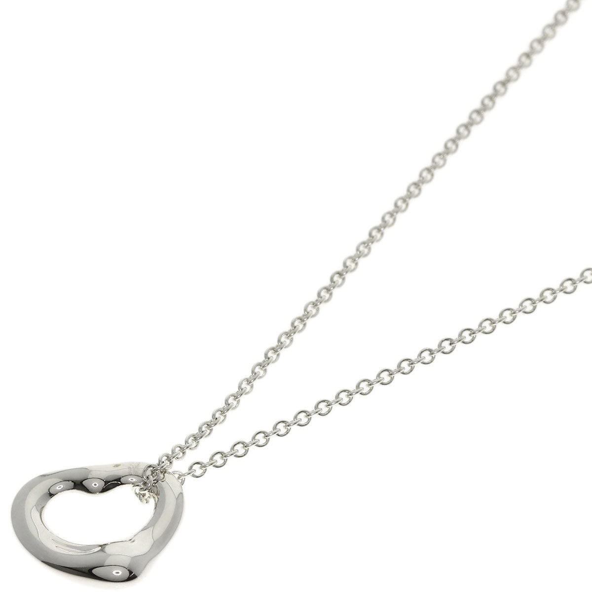 TIFFANY&Co. Open Heart Mini Necklace Silver Ladies [Used]