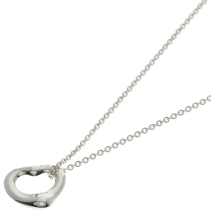 TIFFANY&Co. Open Heart Mini Necklace Silver Ladies [Used]